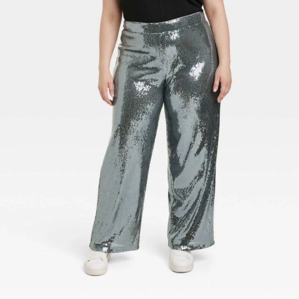 A New Day Women's Sequin Trouser‎ Pants
